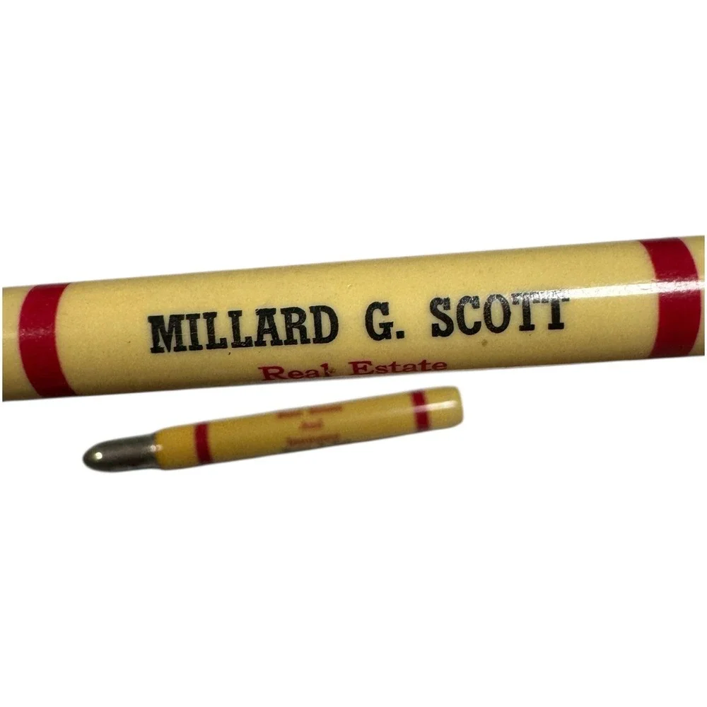 Vtg Millard G. Scott‎ Real Estate Huron SD Advertising Bullet Pencil Lot Collect